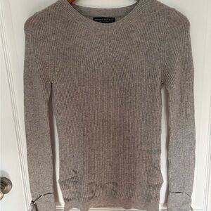 Banana Republic Ribbed Knit Gray Sweater